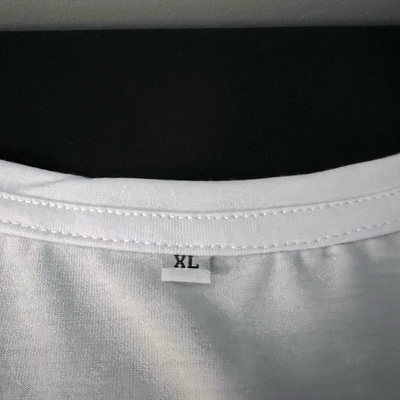 Baseball Mom White V-neck T-Shirt - Picture 4 of 5